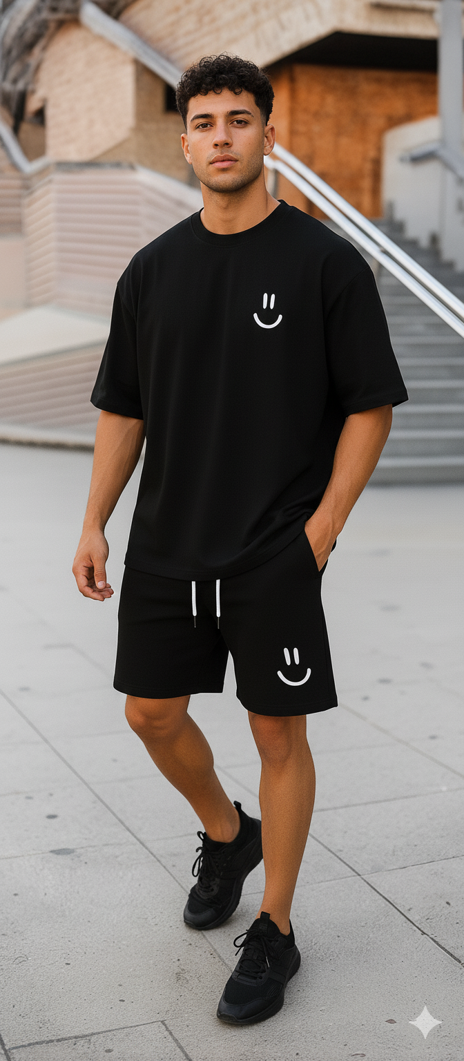 No Mercy Smile – Conjunto Oversize (Camisa + Pantalóneta)