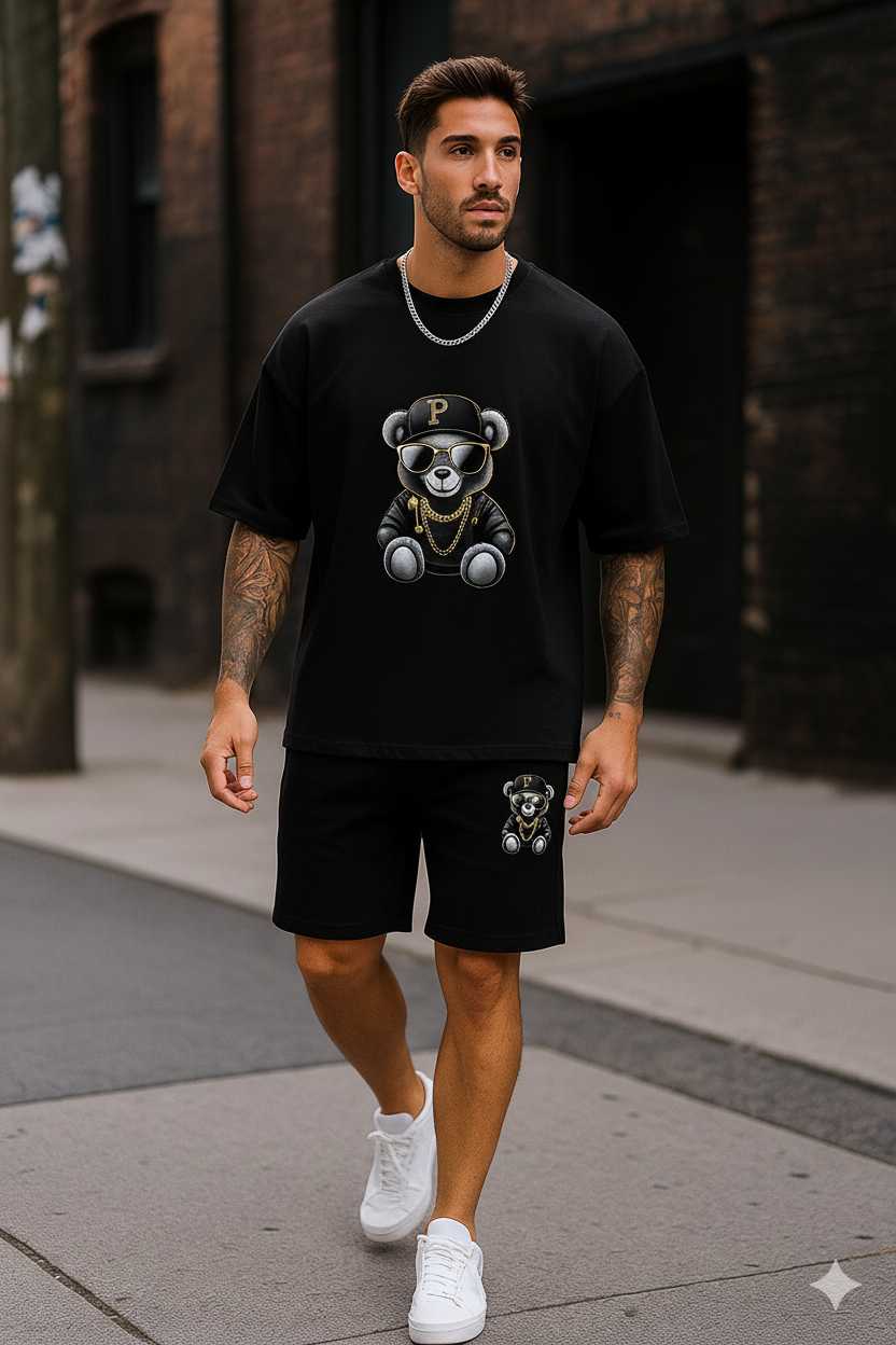 Dark Teddy Set (Camisa + Pantaloneta)