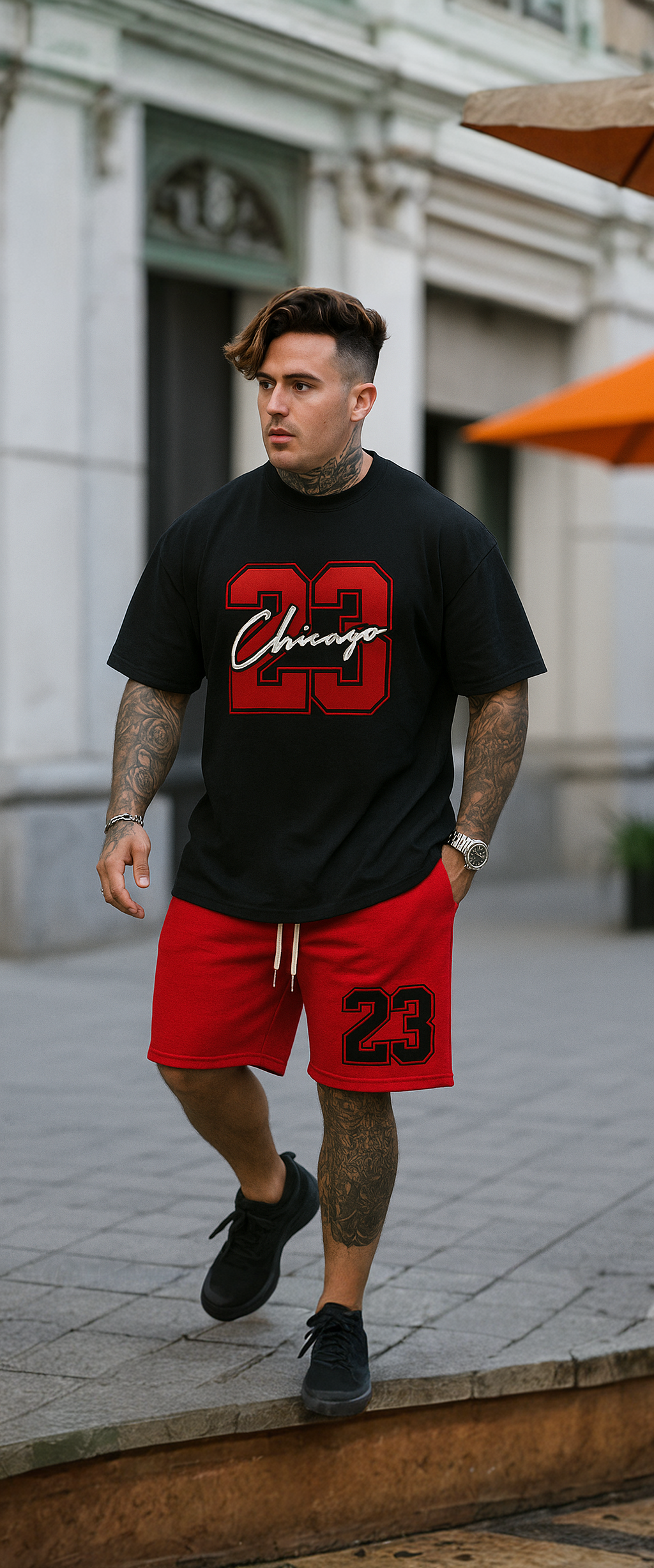 Red Zone 23 – Conjunto Oversize (Camisa + Pantaloneta)