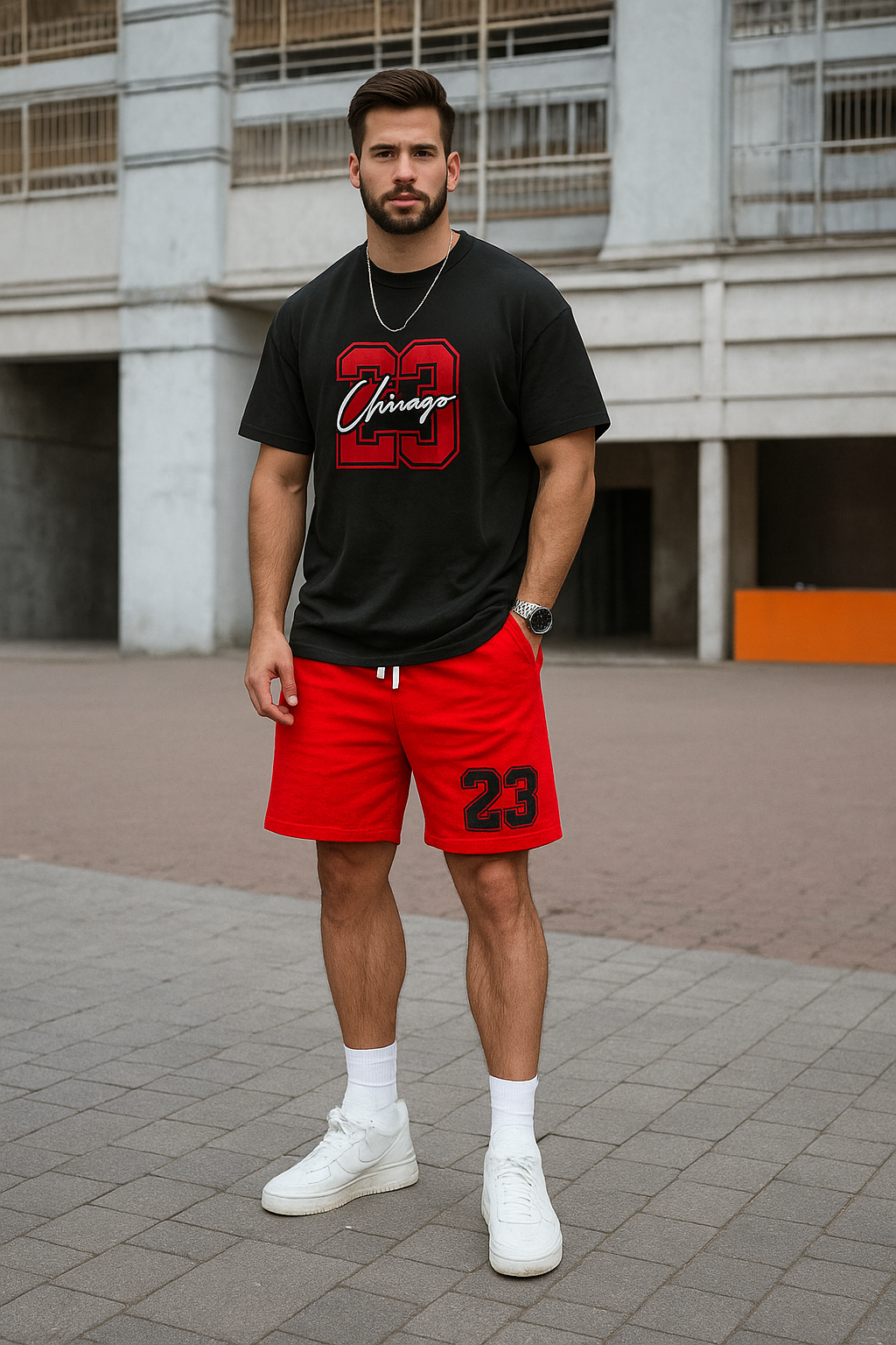 Red Zone 23 – Conjunto Oversize (Camisa + Pantaloneta)