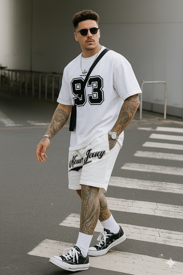 Conjunto Blanco 93 Premium (Camisa y Short)