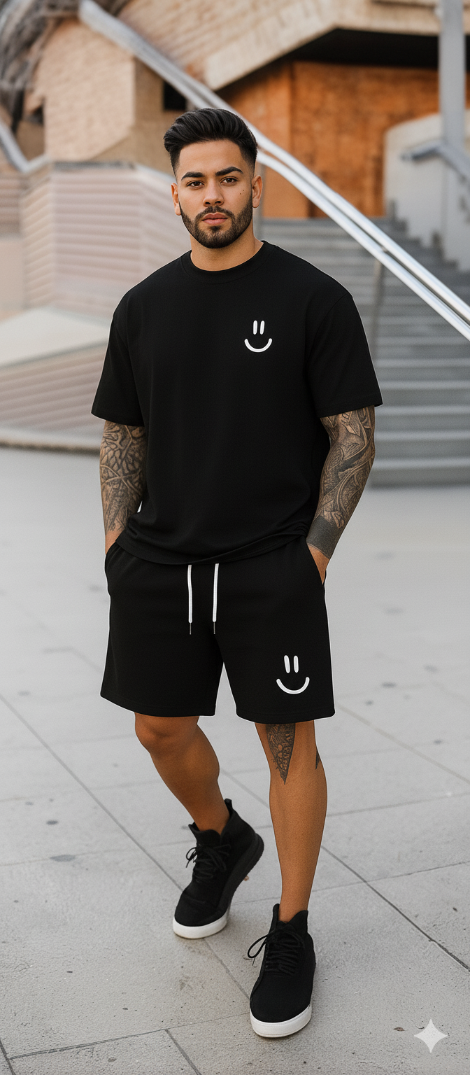 No Mercy Smile – Conjunto Oversize (Camisa + Pantalóneta)