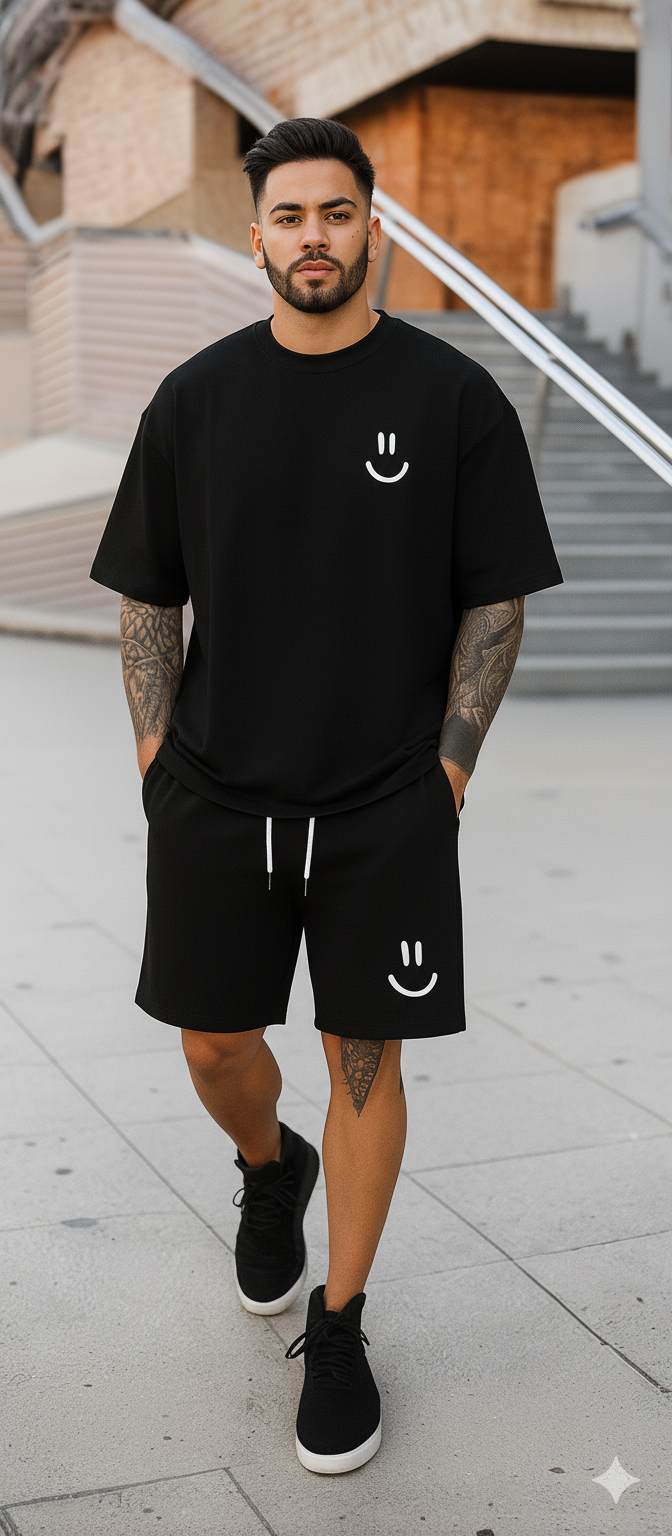 No Mercy Smile – Conjunto Oversize (Camisa + Pantalóneta)