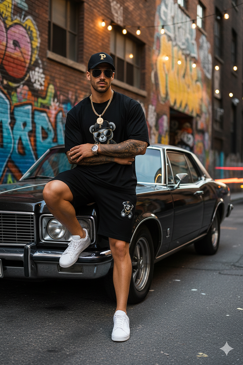 Dark Teddy Set (Camisa + Pantaloneta)